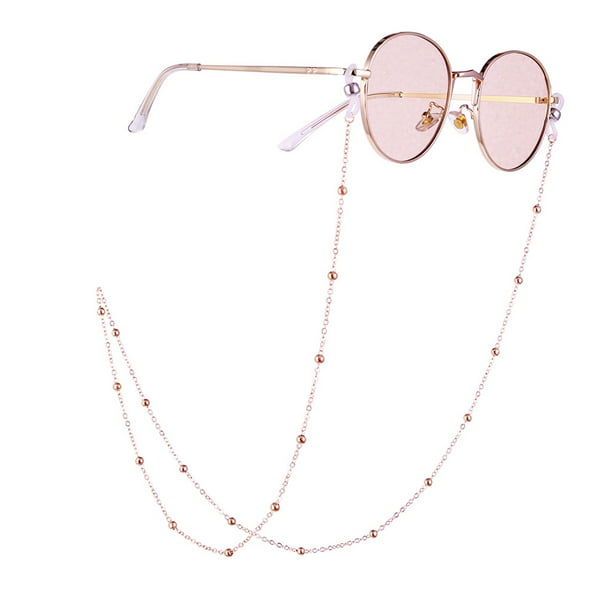 Eyeglass Chain Stainless Steel Glasses Retainer Womens Round Section Metallic Sunglasses Cord 